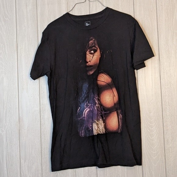 Camila Cabeilo Black Double Sided Graphic Tee The Thread Shop EUC SZ M - Picture 1 of 5